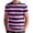 Pink, variant on Mens Short Sleeve T-Shirts Striped Casual Crewneck Basic Shirt Color Block Stretch Summer Beach Tees Pink M