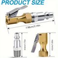 thumbnail image 2 of MesaSe Heavy-Duty Lock-On Tire Inflator Chuck with Clip - Copper Material for Quick Air Flow, 2 of 7