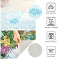 thumbnail image 6 of Dreamtimes Watercolor Daisy Bathroom Rug Set 2PCS Ultra Soft Bath Rugs, Non Slip Absorbent Shaggy Bath Mat Set with U-Shaped Toilet Mat (16" x 24" & 20" x 24"), 6 of 6