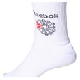 thumbnail image 2 of Calcetas Reebok Logo Deportivo 3 Pack Largas Comfort blanco Único, 2 of 4