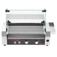 thumbnail image 1 of KFFKFF Rouleau à Hot-Dog, 12 Rouleaux à Hot-Dog 5 Rouleaux, Cuiseur de Gril à Saucisses en Acier Inoxydable, Machine à Hot-Dog Commerciale 750 W avec Double Contrôle de Température, Couvercle, Boîte de Rangement Latérale, 1 of 9