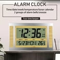 thumbnail image 5 of SNGMN Large Screen LCD Digital Alarm Clock, Electronic Wall Clock with Date, Temperature, Timer and Anniversary Reminder, 5 of 8