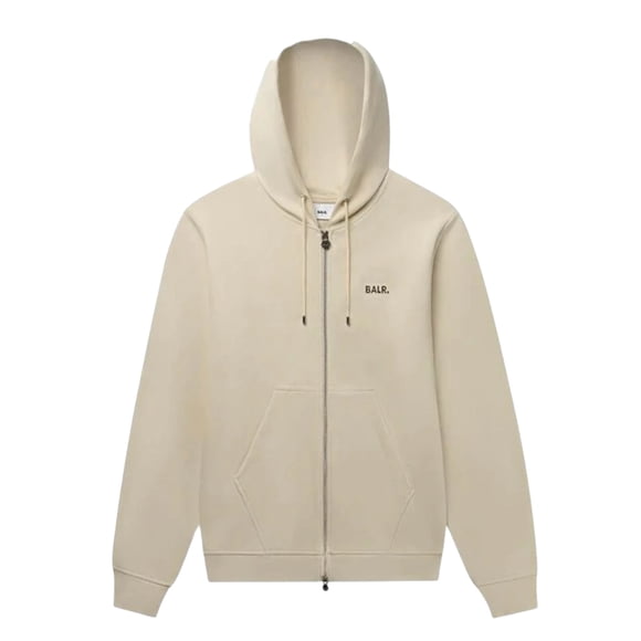 Sudadera Hoodie BALR Q-Series Zip Through White Swan