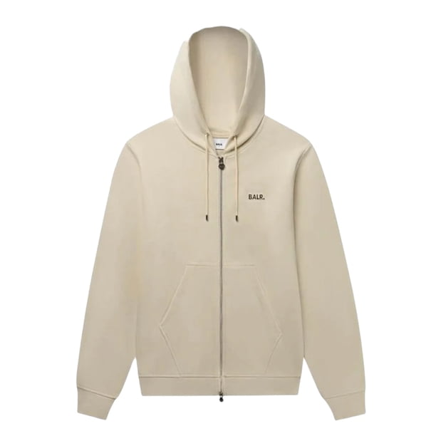 Sudadera Hoodie BALR Q-Series Zip Through White Swan