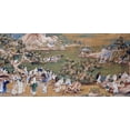 thumbnail image 2 of Chinese School 14x9 Gold Ornate Wood Framed with Double Matting Museum Art Print Titled - A Lake Scene With Figures Celebrating a Festival, 2 of 4