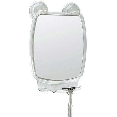 InterDesign Powerlock Fog-Free Rectangle Mirror, Clear