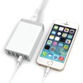 thumbnail image 3 of AC Charger, 6-Port Multi USB Charger, 50W Power Adapter Compatible with iPhone 13/12/Pro/Max/Galaxy S20 /Note/Macbook Air for Travel/Office, 3 of 5