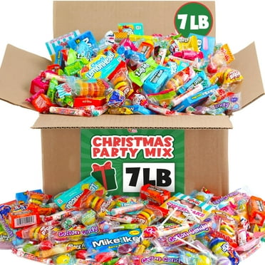 Assorted Candy Mix - 7 Pound BOX - Individually Wrapped Candies - Pinata Candy Mix