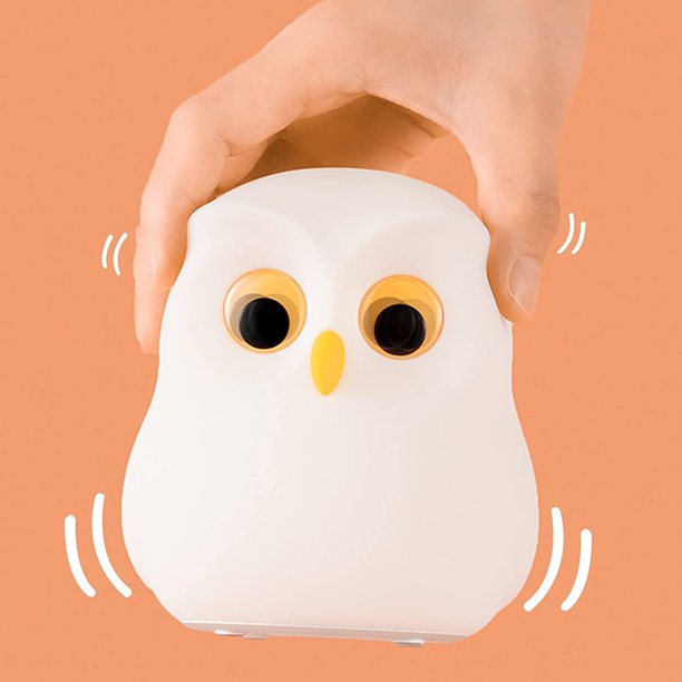 Regalos para búhos lámparas para búhos - decoración de habitación de silicona multicolor para niños y bebés lámparas para búhos, hermosos regalos de cumpleaños para búhos ideas para amantes de los bú TUNC Sencillez