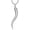Silver-large, variant on Italian Horn Necklace 925 Sterling Silver Italian Amulet Pendant Italian Amulet Gift for Men Women (with Gift Box)