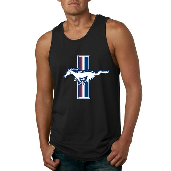 Wild Bobby Ford Mustang Retro USA Vintage Logo Classic Bar, Cars and Trucks Men Tank Top