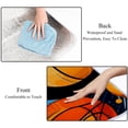 thumbnail image 4 of Basketball Canvas Picnic Mat - Waterproof Outdoor Blanket for Park, Beach, and Camping - Large Portable Mat with Handles and Bonus Carry Bag for Travel and Picnic Parties, 4 of 6