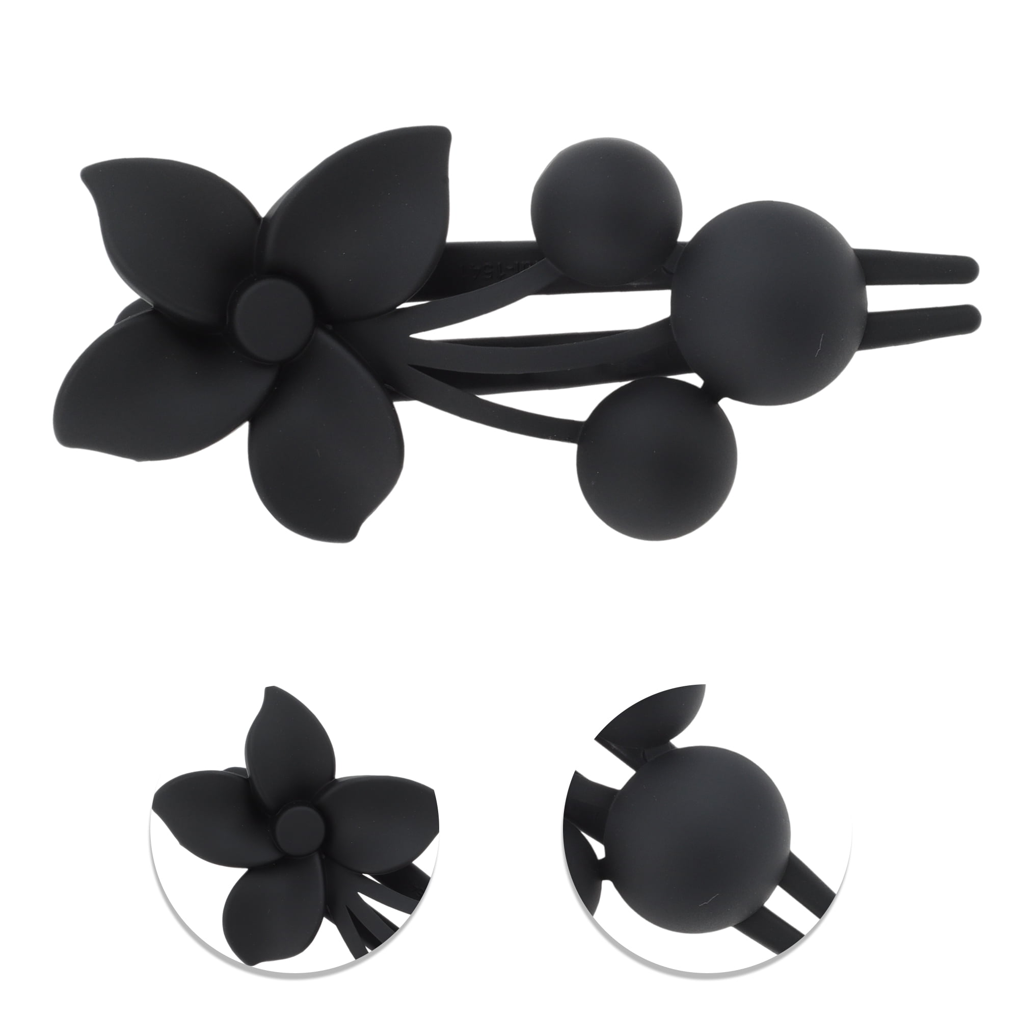 NOMADIC NOOK Christmas Hair Clips Frosted Flowers 3.35"x1.97"x1.57" Multicolor 7 Pcs