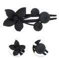 thumbnail image 3 of Unique Bargains 1 Pc Christmas Hair Clips Frosted Flowers Hairdo Clip for Christmas 3.35"x1.97"x1.57" Black, 3 of 6