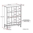 thumbnail image 5 of Allora 9 Cubby Wooden Bookcase in Walnut Brown, 5 of 5