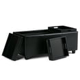 thumbnail image 3 of Atlin Designs Banc de Rangement en Simili Cuir en Noir, 3 of 6