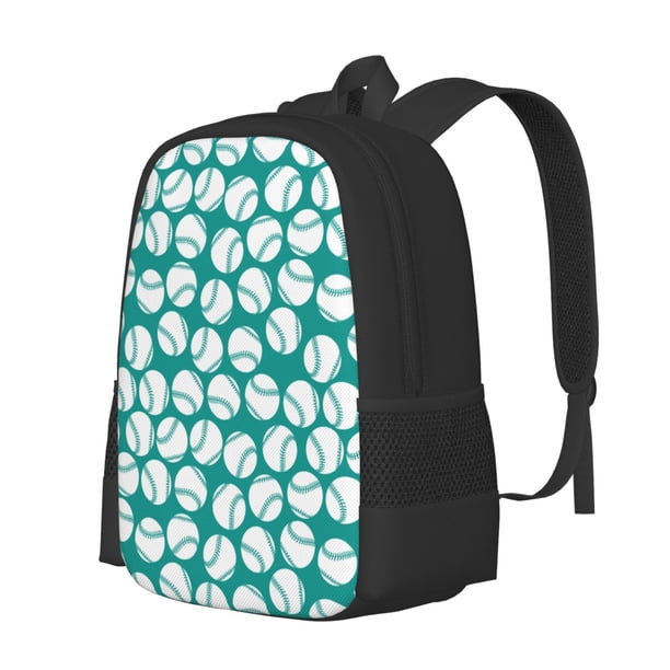 Balery Green Baseball Mochila para hombre y mujer - Tela Oxford 600D resistente - Gran capacidad, resistente al agua, ideal para la escuela, viajes y senderismo