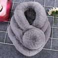 thumbnail image 2 of Babysbule Scarf for Women Women Winter Warm Scarf Fashion Thicken Fur Imitation Fur Grass Scarves, 2 of 2