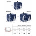 thumbnail image 3 of Fsddascl Navy Blue Christmas Tree Small Toaster Cover 2 Slice, Kitchen Appliance Covers, Xmas Tree Snowflake Balls Toaster Oven Cover with Loop, Bread Machine Cover Polyester Dust Cover Protection, 3 of 5