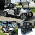 thumbnail image 3 of 10L0L Golf Cart SS Wheel Center Cover Hub Caps for Club Car EZGO Yamaha Chrome (Set of 4), 3 of 12