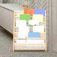 thumbnail image 1 of Children Book Rack Storage Bookcase Classroom Gift Kids Bookshelf Wood 64cmx30cmx79cm, 1 of 8