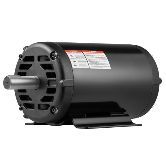 KFFKFF 10 HP Electric Motor, 1770RPM for Air Compressors, CW/CCW Rotation, 1.375-inch Shaft Diameter, 3.88-inch Shaft Length, 40N.m Torque, Three-Phase, 230V/460V Voltage, ODP Cooling System