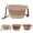 Beige, variant on Women Striped Woven Straw Crossbody Bag Adjustable Strap Casual Beach Shoulder Purse