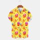 thumbnail image 1 of Blusa y camisa de manga corta con cuello vuelto para hombre, camisa informal de moda para hombre, camisa de manga corta con cuello vuelto, camisa de verano con botones, blusa de poliéster para hombre, 1 of 4