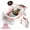 Pink, variant on stusgo Collapsible Baby Bathtub, Plastic Baby Bath Tub with Soft Cushion & Thermometer（Grey）