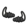 thumbnail image 1 of Bouchons d'Oreilles en Silicone pour Dormir, Réduction de Bruit, Réutilisables pour Bureau et Maison, Noir, 3 Couches, 1 of 6