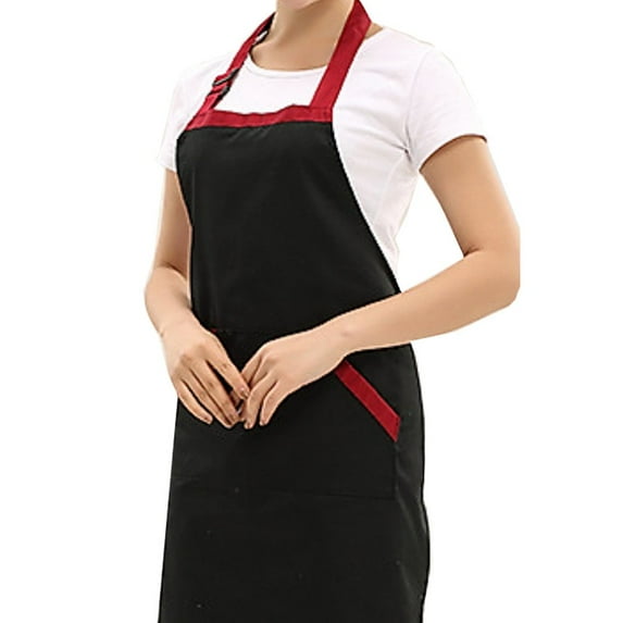 Novo Apron For Women/Men With Pocket - 26"x28" Garden Apron Black