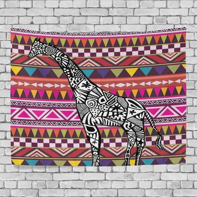 Tapiz de Jirafa ABPHQTO decoración de pared sala de estar Dormitorio 150x200 cm