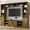 Brown, variant on ChVans 103" Rustic TV Farmhouse Wall Unit Entertainment Center for TVs up to 80", Large Wall Unit TV Stand with Bookshelves, Charging Station & Sliding Barn Door Cabinets, White