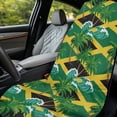 thumbnail image 4 of Xixirimido Jamaican Flag Palm Tree Universal Car Towel Seat Cover for Post Gym Workout Swimming Running Soft Breathable Automotive Front Seat Protector Car Accessories, 4 of 8