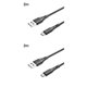 thumbnail image 1 of Inteprter Cable de datos de tejido de nailon para teléfono de 5V/3A, cable de carga rápida Micro USB de 2M Type4 NO4, 1 of 6