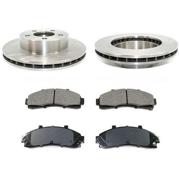 Front Ceramic Brake Pads and Rotor Kit - Compatible with 1998 - 2002 Ford Ranger 4WD 1999 2000 2001