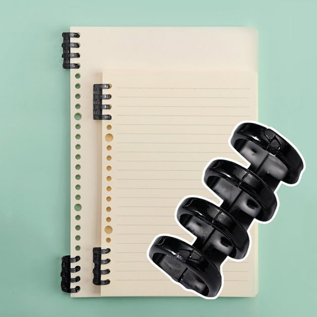 WHEANG 4 Holes Plastic Loose Binding Strip Book Rings Binding Spines Combs Snap Split Rings For Notebook Diary Scrapbook Photo Album