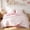 Pink, variant on 2 Pieces Blue Floral Comforter Set Romantic Princess Style Bowknot 100% Cotton Twin Bedding Set Ultra Soft Garden Flower Comforter with Pillowcases