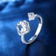 thumbnail image 1 of Anillos para mujer, regalos para mujer, anillo giratorio abierto y ajustable con diamantes de moda para mujer., 1 of 2