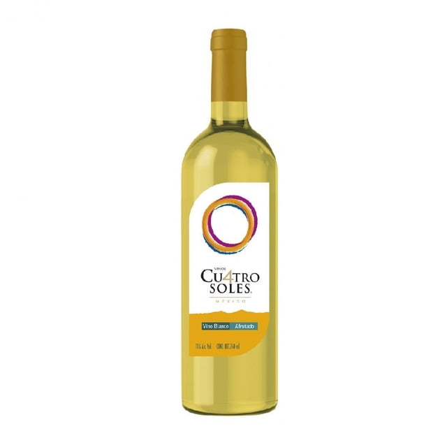 Pack de 4 Vino Blanco Cuatro Soles Afrutado 750 ml