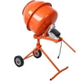 thumbnail image 3 of Olurrisa 370W Portable Electric Concrete Mixer 4.6 cu/ft - Wheelbarrow Style with Handle & Wheels for Cement, Mortar, and DIY Construction Projects, 3 of 8