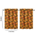 thumbnail image 4 of Fall Kitchen Curtains 36 Inch Short - 2 Panel Set, Autumn Harvest Print, Rod Pocket Window Treatment for Thanksgiving, Farmhouse, Cafe, Living Room - Machine Washable, 4 of 4