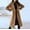 Khaki, variant on Fall Winter Savings Clearance 2024! TAGOLD Womens Coats Outwear,Fashion Woman Long Sleeve Open Front Loose Outerwear Solid Blouse Coat Tops Button Pockets Blouse Coat Brown XL