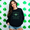 thumbnail image 4 of Farm Fresh Four Leaf Clovers Sweatshirt, Vintage Style St. Patrick's Day Apparel, Unisex Green Pullover, Irish Heritage Clothing, 4 of 7