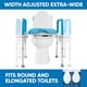 thumbnail image 2 of Asiento de inodoro elevado Platinum Health Original Ultimate acolchado, 2 of 6