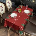 thumbnail image 5 of Meery Christmas Rectangle Table Cloth Xmas Trees Tableclothes 60x102inch Polyester Happy Holiday Washable Foldable and Durable Tablecloth for Kitchen Dining Room Living Room Parties, 5 of 5