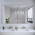 thumbnail image 2 of VIPLOOK Framed Wall Mounted Bathroom Vanity Mirror 59" * 36" - Brushed Nickel, 2 of 10