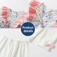 thumbnail image 3 of 1 precioso conjunto floral de primavera y otoño, falda, diadema, ropa de manga larga, 3 of 5
