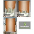 thumbnail image 4 of Burnt Orange Ombre Tie Up Curtains for Kitchen Bathroom Bedroom Windows 45 Inch Length, Modern Abstract Gradient Color Art Balloon Drape Curtains Shade Rod Pocket Drapery Curtain Panel, 42"x54", 4 of 7