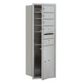 thumbnail image 3 of 11 Door High Recessed Mounted 4C Horizontal Mailbox with 4 Doors and 1 Parcel Locker in Aluminum with USPS Access - Front Loading, 3 of 3